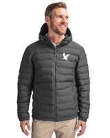 Embry-Riddle Eagles Cutter & Buck Mission Ridge Repreve® Eco Insulated Mens Puffer Jacket Elemental Grey Front