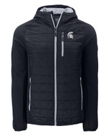 Michigan State Spartans Cutter & Buck Rainier Primaloft Eco Mens Full Zip Hybrid Jacket BL_MANN_HG 1