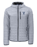 Yale Bulldogs Cutter & Buck Rainier Primaloft Eco Mens Full Zip Hooded Jacket POL_MANN_HG 1