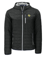 Cal Poly Mustangs Cutter & Buck Rainier Primaloft Eco Mens Full Zip Hooded Jacket BL_MANN_HG 