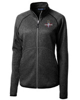 Texas Rangers 2023 World Series Champions Cutter & Buck Mainsail Sweater-Knit Womens Full Zip Jacket CCH_MANN_HG 1