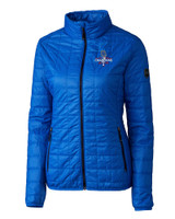 Texas Rangers 2023 World Series Champions Cutter & Buck Rainier PrimaLoft®  Womens Eco Insulated Full Zip Puffer Jacket RY_MANN_HG 1