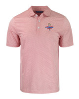 Texas Rangers 2023 World Series Champions Cutter & Buck Pike Eco Symmetry Print Stretch Recycled Mens Polo WHR_MANN_HG 1