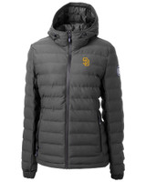 San Diego Padres Cutter & Buck Mission Ridge Repreve® Eco Insulated Womens Puffer Jacket EG_MANN_HG 1