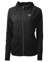 Marshall Thundering Herd Cutter & Buck Adapt Eco Knit Hybrid Recycled Womens Full Zip Jacket BL_MANN_HG 