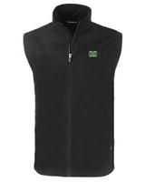 Marshall Thundering Herd Cutter & Buck Charter Eco Full-Zip Mens Big & Tall Vest BL_MANN_HG 