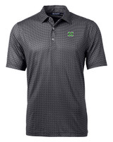 Marshall Thundering Herd Cutter & Buck Pike Banner Print Stretch Mens Polo BL_MANN_HG 