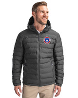 South Bend Cubs Cutter & Buck Mission Ridge Repreve® Eco Insulated Mens Puffer Jacket Elemental Grey Front