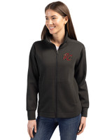 Sacramento River Cats Cutter & Buck Roam Epic Versatility Full Zip Recycled Womens Jacket Black Front
