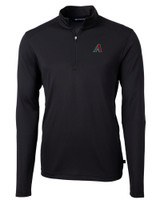 Arizona Diamondbacks Cutter & Buck Virtue Eco Pique Recycled Quarter Zip Mens Pullover BL_MANN_HG 1