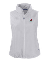 Arizona Diamondbacks Cutter & Buck Charter Eco Recycled Full-Zip Womens Vest POL_MANN_HG 1