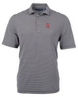 North Carolina State Wolfpack Alumni Cutter & Buck Virtue Eco Pique Stripe Recycled Mens Polo BL_MANN_HG 1