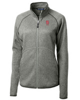 North Carolina State Wolfpack Alumni Cutter & Buck Mainsail Sweater-Knit Womens Full Zip Jacket POH_MANN_HG 1