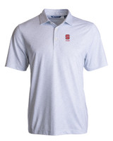 North Carolina State Wolfpack Alumni Cutter & Buck Pike Eco Pebble Print Stretch Recycled Mens Polo WH_MANN_HG 1