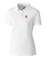 North Carolina State Wolfpack Alumni Cutter & Buck Advantage Tri-Blend Pique Womens Polo WH_MANN_HG 1