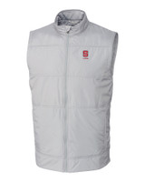 North Carolina State Wolfpack Alumni Cutter & Buck Stealth Hybrid Quilted Mens Big and Tall Windbreaker Vest POL_MANN_HG 1
