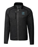 Carolina Panthers Historic Cutter & Buck Mainsail Sweater-Knit Mens Big and Tall Full Zip Jacket CCH_MANN_HG 1