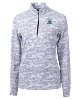 Carolina Panthers Historic Cutter & Buck Traverse Camo Print Stretch Quarter Zip Womens Pullover CC_MANN_HG 1