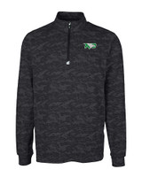 North Dakota Cutter & Buck Traverse Stretch Eco Camo Print Quarter Zip Mens Big and Tall Pullover BL_MANN_HG 
