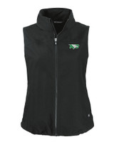 North Dakota Cutter & Buck Charter Eco Recycled Full-Zip Womens Vest BL_MANN_HG 