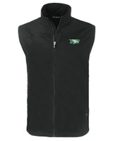 North Dakota Cutter & Buck Charter Eco Recycled Mens Full-Zip Vest BL_MANN_HG 