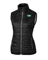 North Dakota Cutter & Buck Rainier PrimaLoft® Womens Eco Insulated Full Zip Puffer Vest BL_MANN_HG 