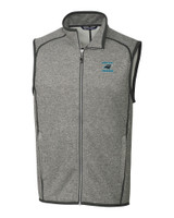 Carolina Panthers Historic Cutter & Buck Mainsail Sweater-Knit Mens Big and Tall Full Zip Vest POH_MANN_HG 1