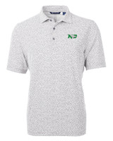 North Dakota Cutter & Buck Virtue Eco Pique Botanical Print Recycled Mens Polo POL_MANN_HG 