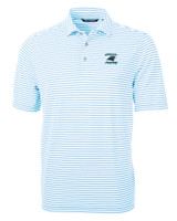 Carolina Panthers Historic Cutter & Buck Virtue Eco Pique Stripe Recycled Mens Big and Tall Polo ALS_MANN_HG 1