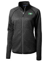 North Dakota Cutter & Buck Mainsail Sweater-Knit Womens Full Zip Jacket CCH_MANN_HG 