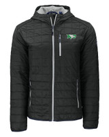 North Dakota Cutter & Buck Rainier Primaloft Eco Mens Full Zip Hooded Jacket BL_MANN_HG 