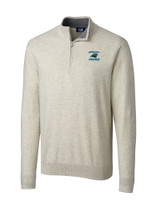 Carolina Panthers Historic Cutter & Buck Lakemont Tri-Blend Mens Quarter Zip Pullover Sweater OMH_MANN_HG 1