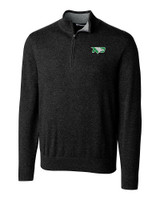 North Dakota Cutter & Buck Lakemont Tri-Blend Mens Quarter Zip Pullover Sweater BL_MANN_HG 