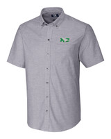 North Dakota Cutter & Buck Stretch Oxford Mens Big and Tall Short Sleeve Dress Shirt CC_MANN_HG 
