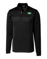 North Dakota Cutter & Buck Traverse Stretch Eco Stripe Quarter Zip Mens Big and Tall Pullover BL_MANN_HG 
