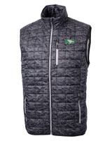 North Dakota Cutter & Buck Rainier PrimaLoft® Mens Eco Insulated Full Zip Printed Puffer Vest BL_MANN_HG 