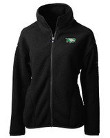 North Dakota Cutter & Buck Cascade Eco Fleece Womens Full Zip Jacket BL_MANN_HG 