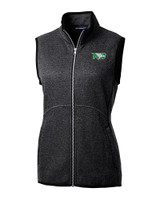 North Dakota Cutter & Buck Mainsail Sweater Knit Womens Full Zip Vest CCH_MANN_HG 