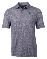 Carolina Panthers Historic Cutter & Buck Pike Magnolia Print Stretch Men's Polo BLPO_MANN_HG 1