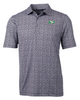 North Dakota Cutter & Buck Pike Magnolia Print Stretch Mens Polo BLPO_MANN_HG 
