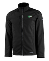 North Dakota Cutter & Buck Evoke Softshell Recycled Full Zip Mens Jacket BL_MANN_HG 