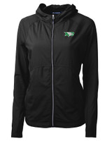 North Dakota Cutter & Buck Adapt Eco Knit Hybrid Recycled Womens Full Zip Jacket BL_MANN_HG 
