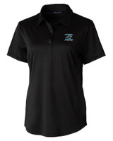 Carolina Panthers Historic Cutter & Buck Prospect Textured Stretch Womens Short Sleeve Polo BL_MANN_HG 1