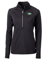 North Dakota Cutter & Buck Adapt Eco Knit Stretch Recycled Womens Half Zip Pullover BL_MANN_HG 
