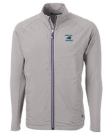 Carolina Panthers Historic Cutter & Buck Adapt Eco Knit Hybrid Recycled Mens Full Zip Jacket POL_MANN_HG 1