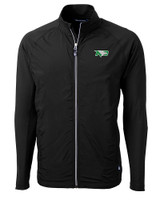 North Dakota Cutter & Buck Adapt Eco Knit Hybrid Recycled Mens Full Zip Jacket BL_MANN_HG 