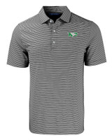 North Dakota Cutter & Buck Forge Eco Double Stripe Stretch Recycled Mens Polo BLWH_MANN_HG 