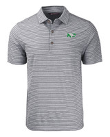 North Dakota Cutter & Buck Forge Eco Heather Stripe Stretch Recycled Mens Polo BLH_MANN_HG 