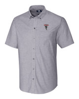 Atlanta Falcons Historic - Cutter & Buck Stretch Oxford Mens Short Sleeve Dress Shirt CC_MANN_HG 1