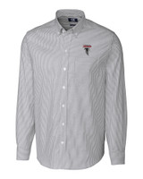 Atlanta Falcons Historic - Cutter & Buck Stretch Oxford Stripe Mens Long Sleeve Dress Shirt CC_MANN_HG 1